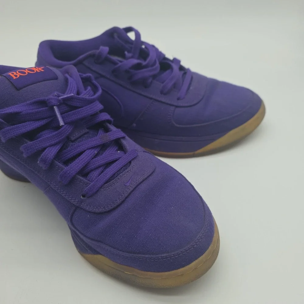 Nike Book 1 Men's Low Top Lace Up Athletic Sneaker Solid Purple Orange Size 10